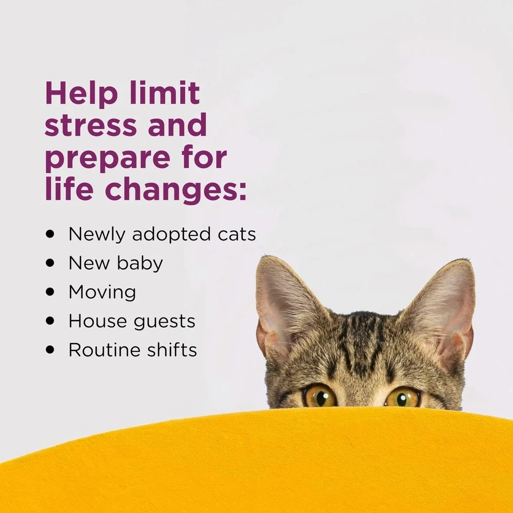 3 Comfort Zone Cat Calming Pheromone Diffuser Vials Refills Cat Anxiety